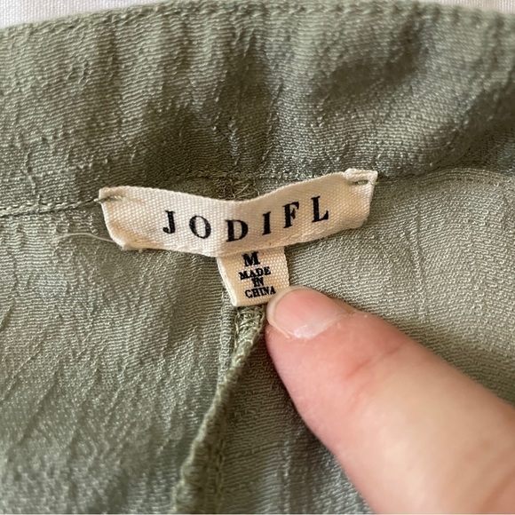 Jodifl Medium Oversized Green Dolman Sleeve Blouse Top Popover - Picture 9 of 10